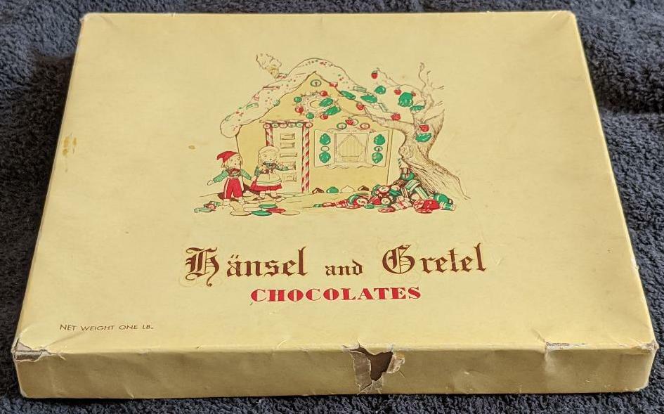Vintage Hansel and Gretel Chocolates Candy Empty Box