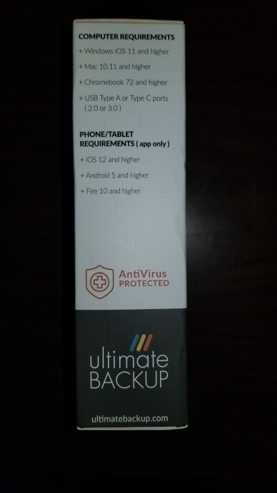 Ultimate Backup Solid State Drive 500GB SSD with Anivirus Protection