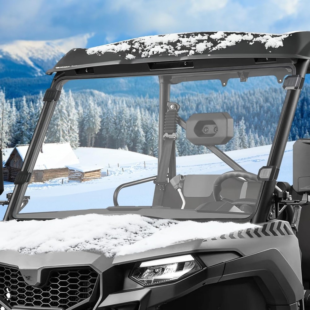 Front Windshield Clear Full Window Windscreen PC For 2021-2026 CFMOTO UForce 600