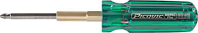 PICQUIC SIXPAC Plus Screwdriver Multi Bit with 7 Hex Powerbits - "Emerald Green"