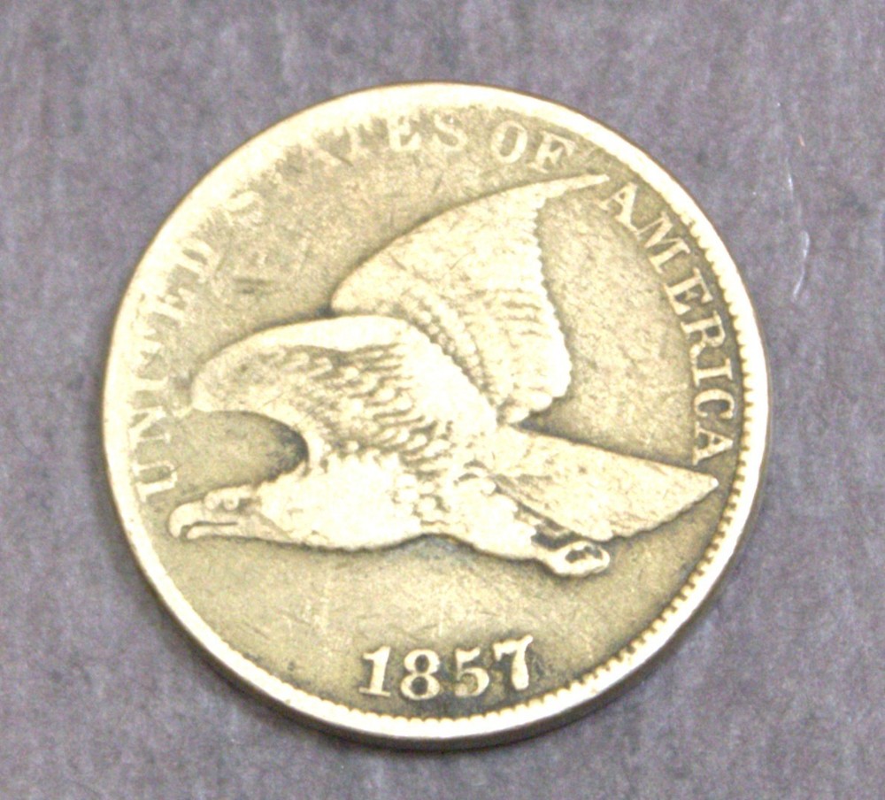 1857 Flying Eagle Cent VG Fine    Lot 4865
