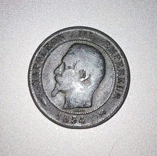 1854 napoleon coin great condition