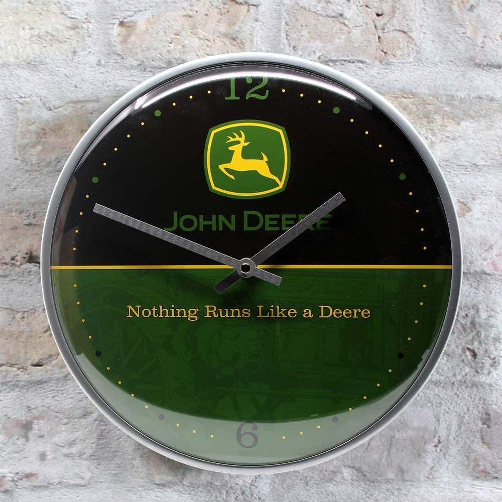 Nostalgic-Art - Retro Wall Kitchen Clock Ø 12" Analog Battery - John Deere #2