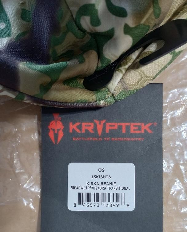 NEW Kryptek Kiska Beanie + Krypton Transitional Medium Gloves 2-pc Set Free Ship