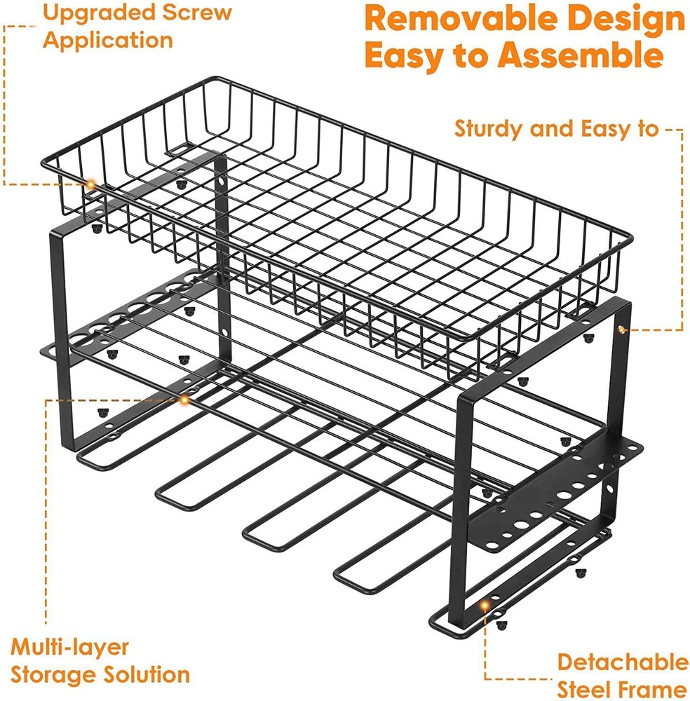 Heavy Duty Floating Tools Shelf&Organizer Wall Mounted for Handheld & Power Tool