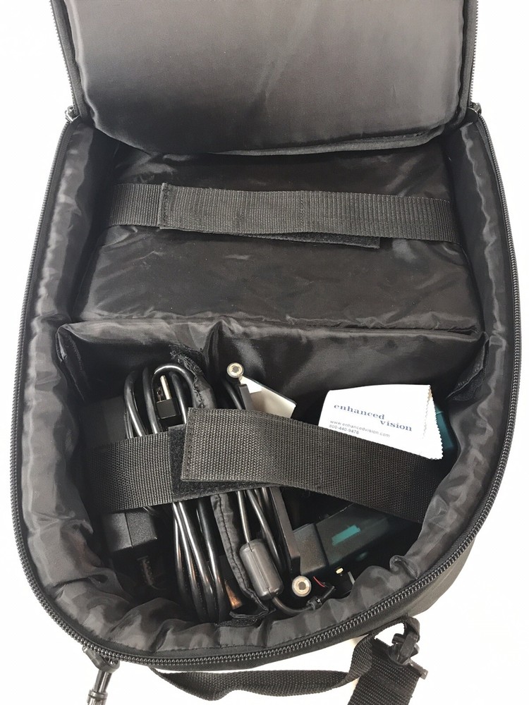 Enhanced Vision Flipper Panel Portable Electronic Low Vision CCTV w/ Case Works
