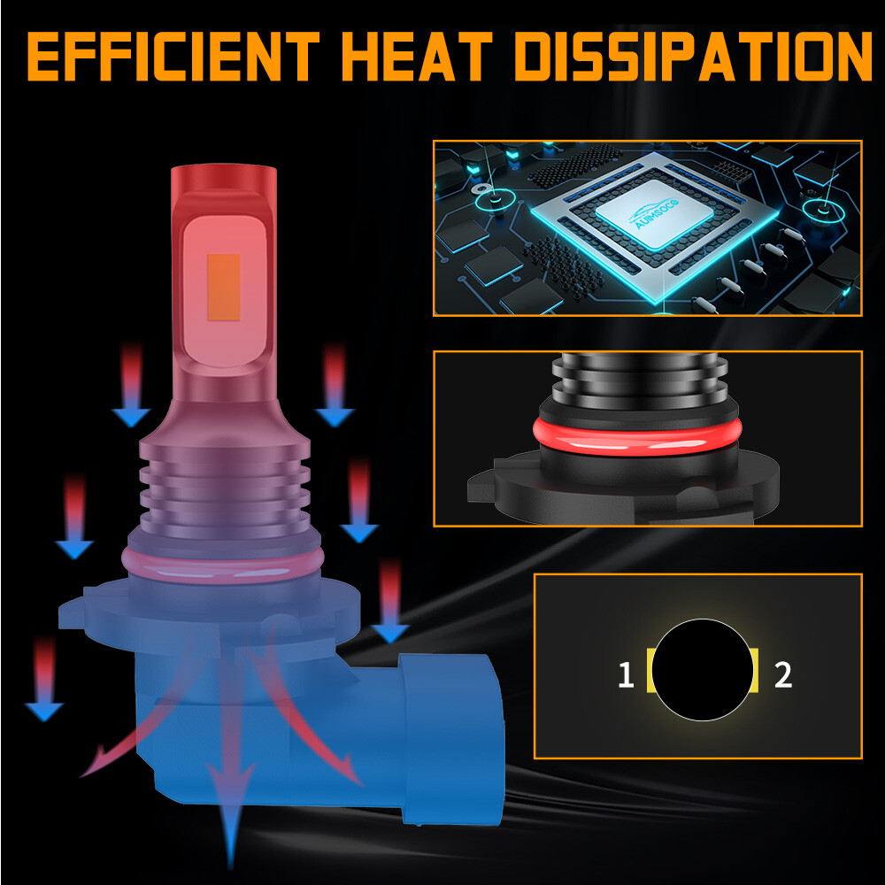 For Chevy Silverado 1500 2500HD 2003-2005 2006 LED Headlight Fog Light Bulbs Kit