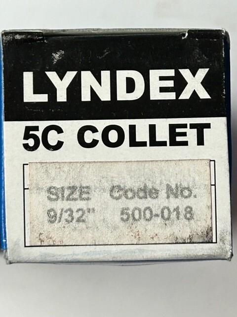 9/32" 5C ROUND COLLET LYNDEX 500-018