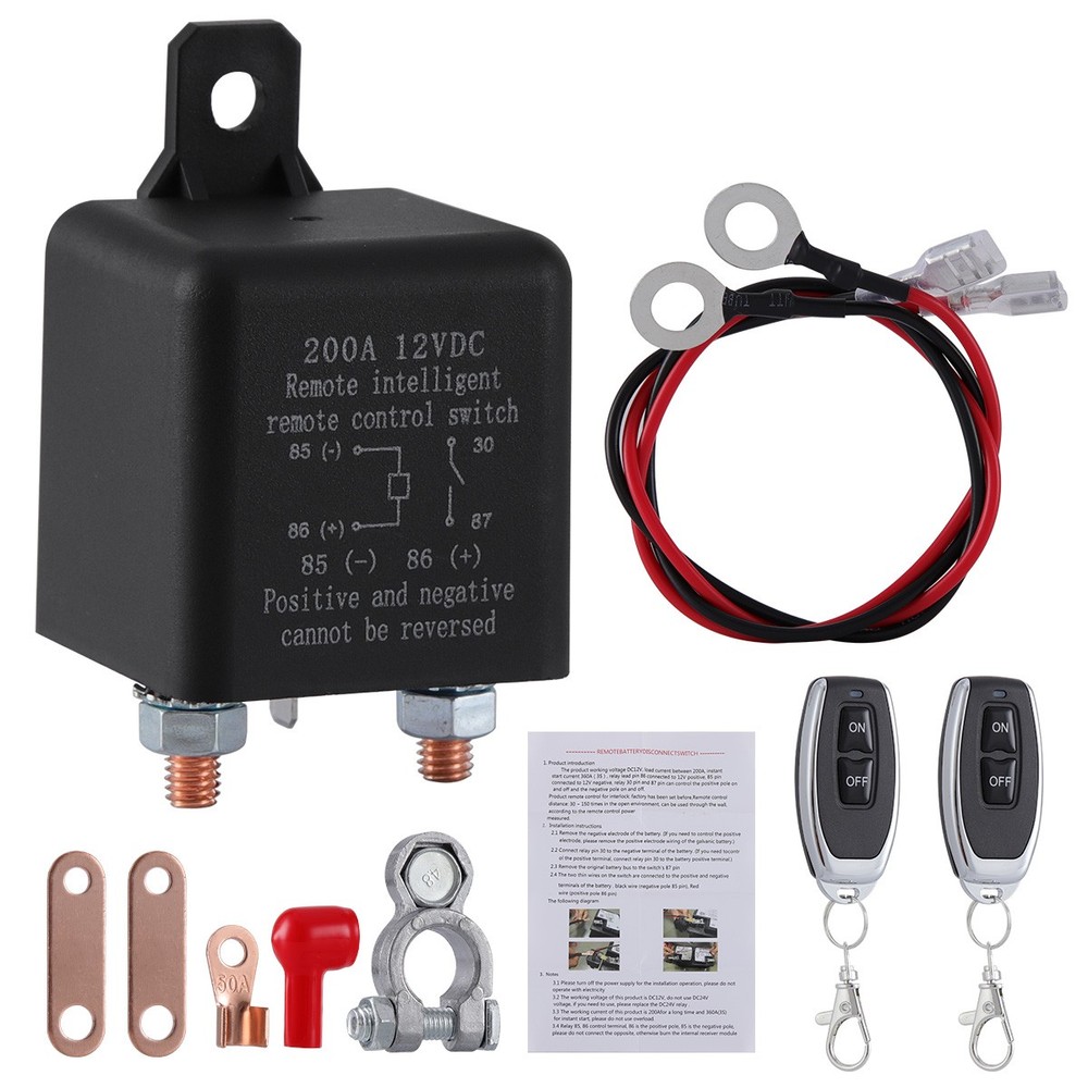 Car Battery Switch Disconnect Power Kill Master Isolator Cut Off Remote Control
