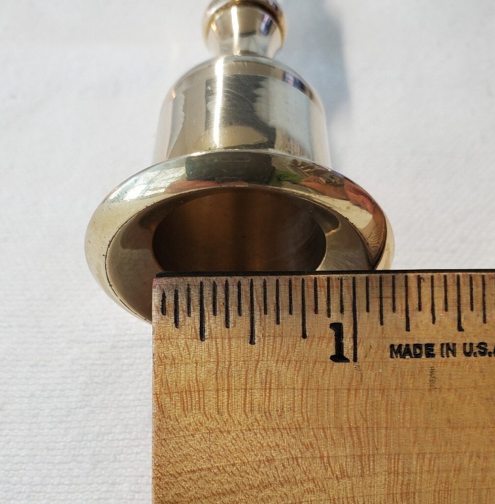 Vintage Solid Brass 7.5" Candlestick Made In India
