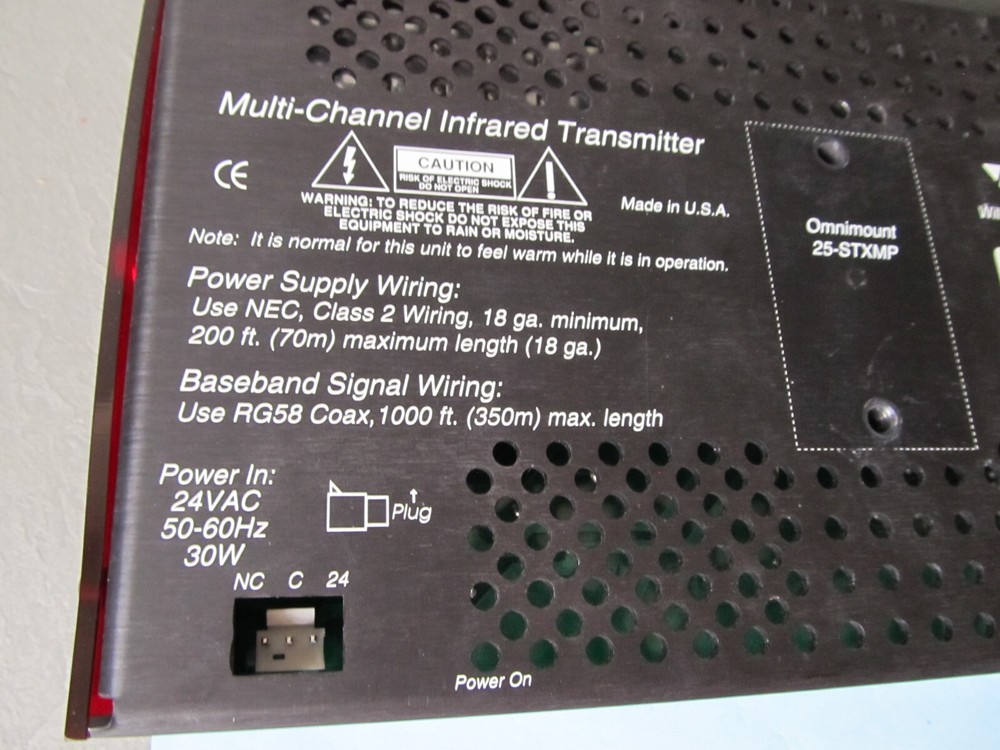 Williams Sound TX8 Multi-Channel Infrared Transmitter