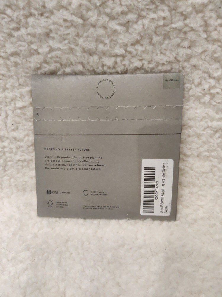 Urth 58mm Adapter Ring for 100mm Square Filter System - New/ Sealed