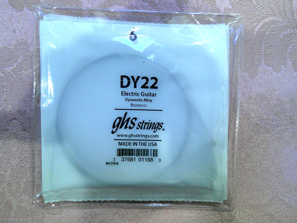 6 Pack GHS 22GA Nickel Wound Electric Guitar Strings .022"-6 Strings