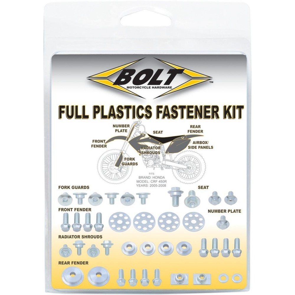 Bolt MC Hardware Plastic Fastener Kit - HON0716150