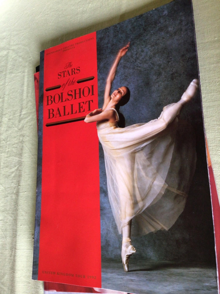 4 Bolshoi Moscow Ballet Programmes.1986-92.