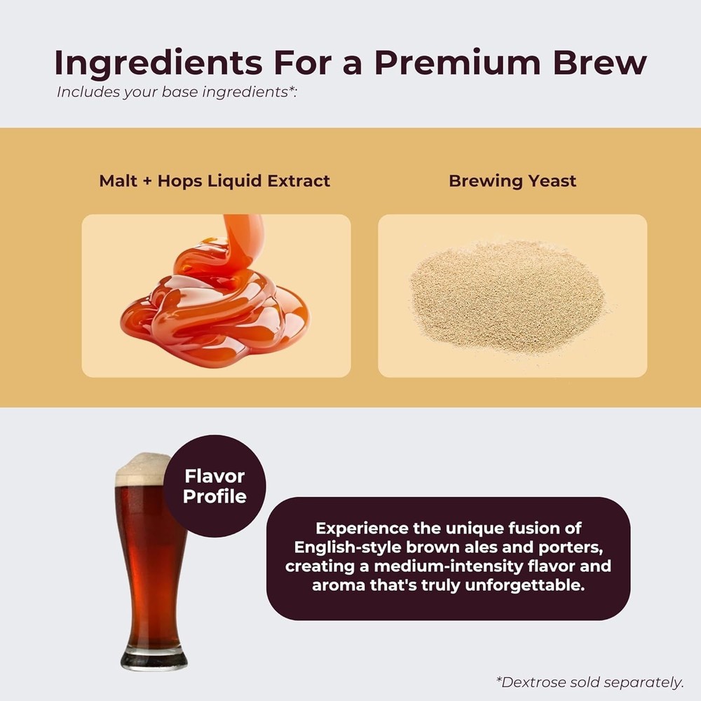 ABC Crafted Series Beer Making Kit | Beer Making Ingredients for Home Brewing...