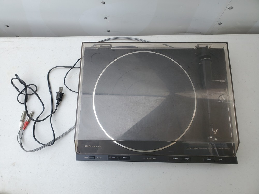 Denon Turntable Quartz DP-23F Micro Processor Fully Automatic Turntable System