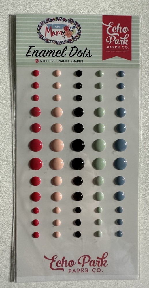 Echo Park Enamel Dots Multiple Variations Available-You Choose