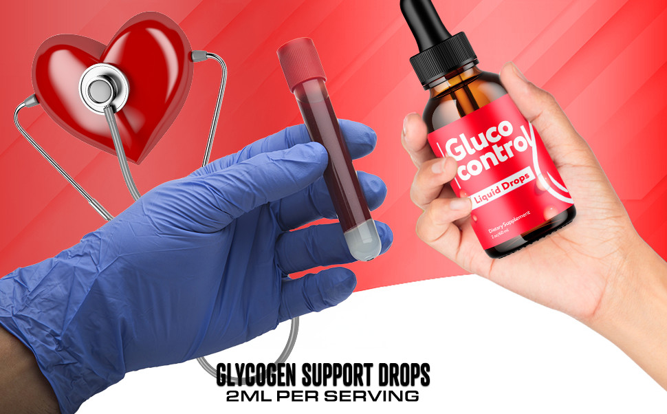 (1 Pack) Gluco Control Blood Support Drops Advanced Vitamin Supplement 2ML