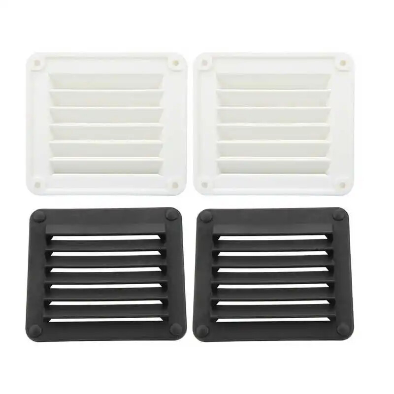 2pcs Air Vent Ventilation Opening Side Exhaust Port Rectangular Ventilation Open