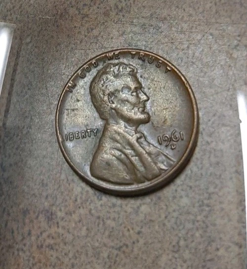 1961 D Penny Error L On Rim