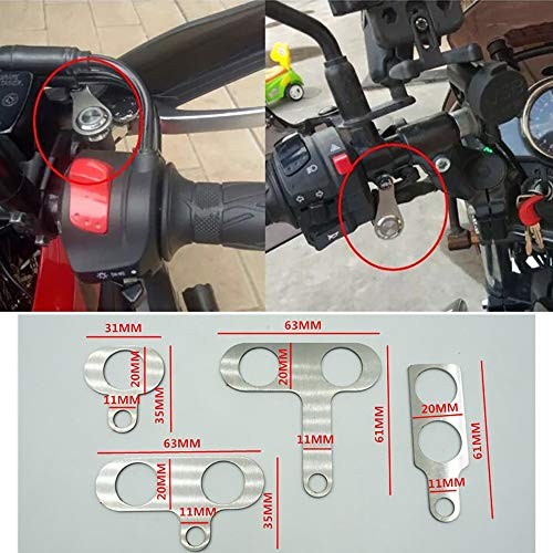 Universal Stainless Steel LED Motorcycle Switch ON-Off Handlebar Adjustable