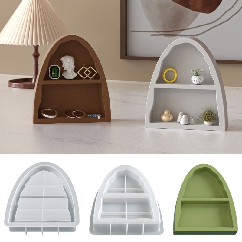 Double Section Arch Mould for Epoxy Resin Projects Storage Organization