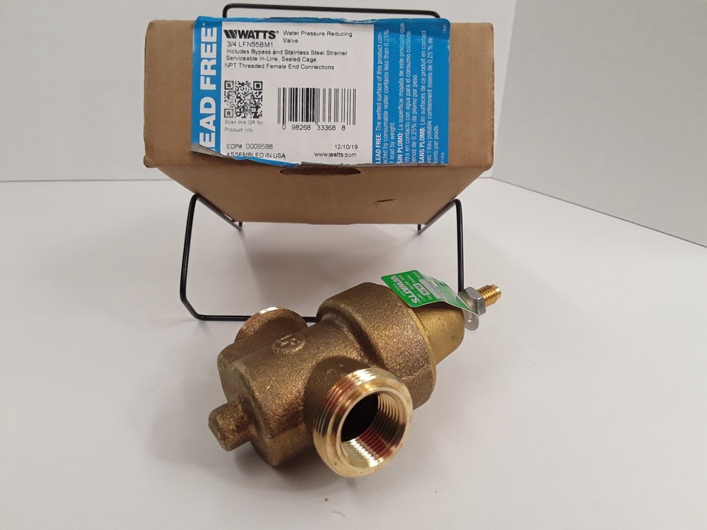 WATTS LFN55BM1 WATER PRESSURE REDUCING VALVE 3/4" NPT THREADED FEMALE END CONN