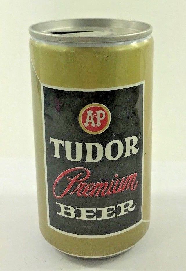 Vintage Tudor Premium Beer Can Pull Tab B1 empty