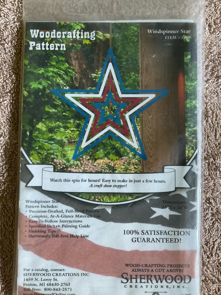 Sherwood Windspinner Star Woodworking Pattern