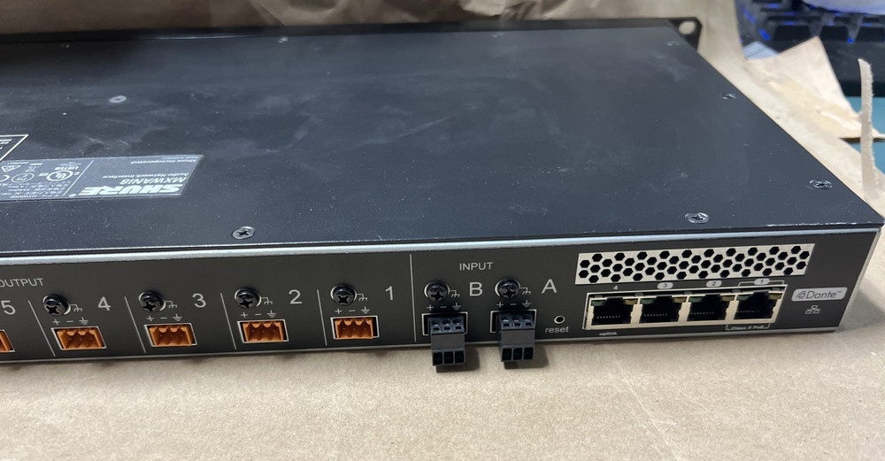 SHURE MXWANI8 MICROFLEX WIRELESS 8-CHANNEL AUDIO NETWORK INTERFACE