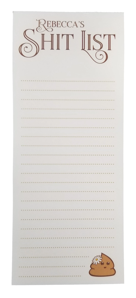 Personalized "Sh!t List" Tear-off notepad - 50 pages