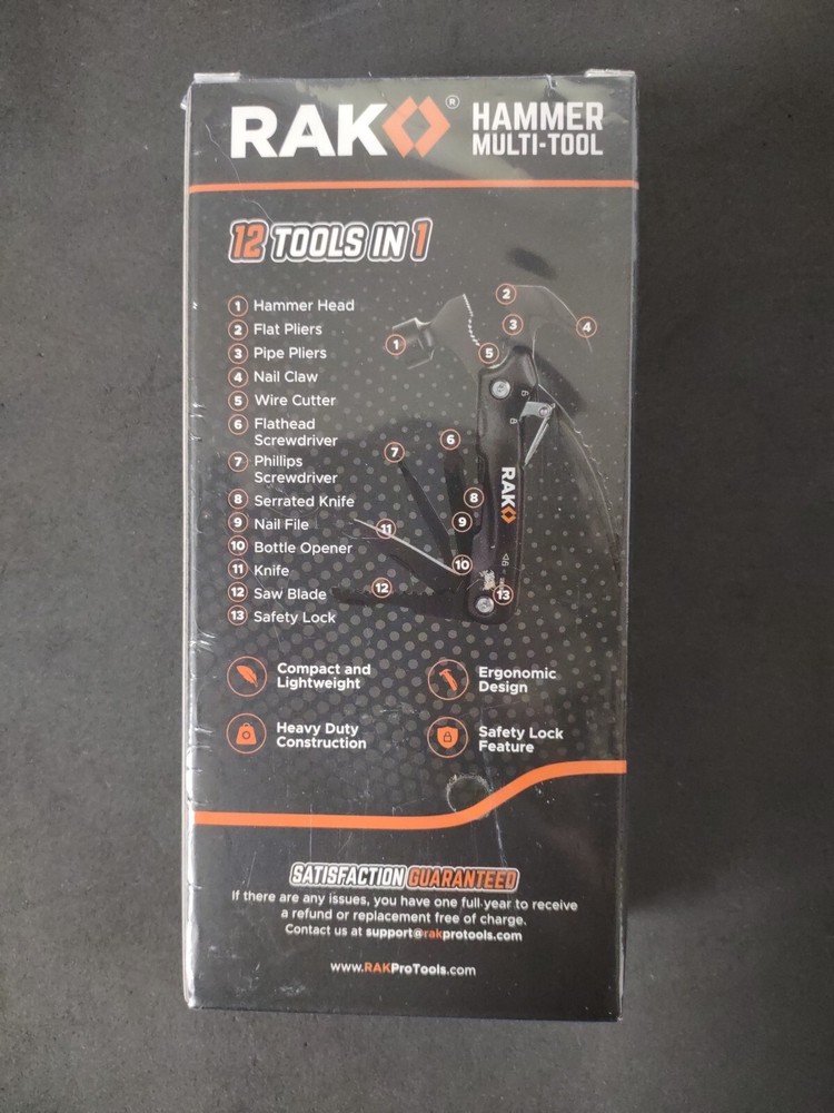 RAK 12-in-1 Hammer Multi tool
