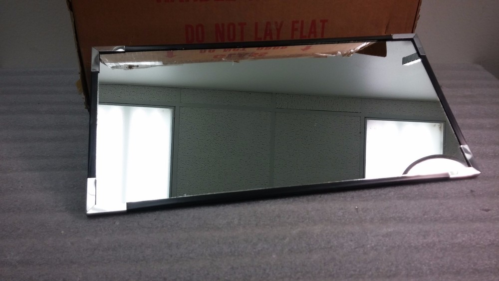 See All Flat Mirror w/ Wall Mount Bracket. 9"X18"