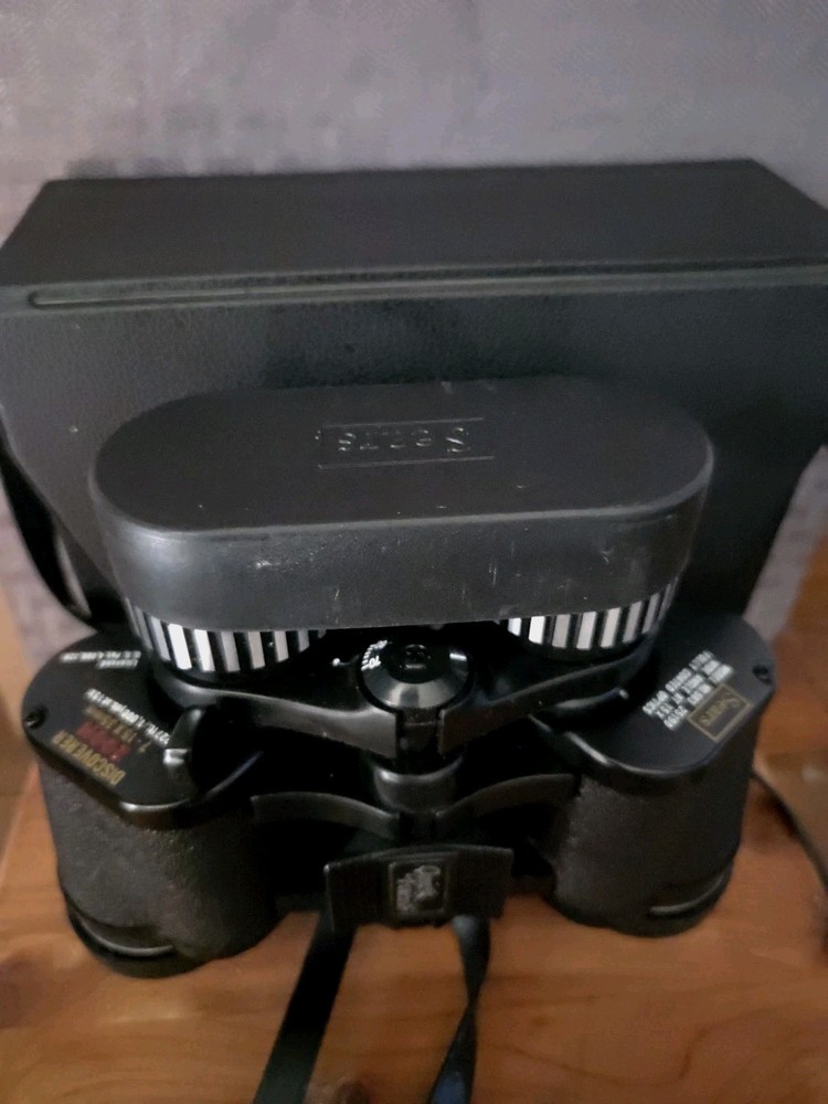 Vintage Sears 7x35mm Wide Angle Binoculars & Case NICE