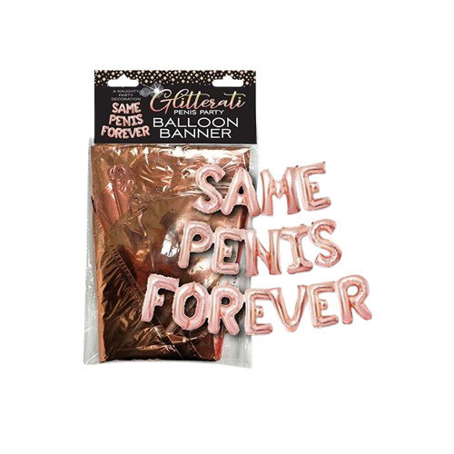 Glitterati Same Penis Forever Balloon Banner