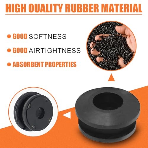 Rubber Windshield Grommet for Harley Softail FXLRST Black Windshield Grommet