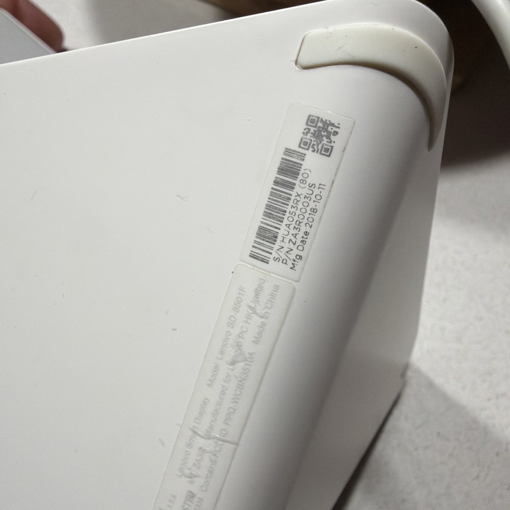 Lenovo 8" Smart Display (Model SD‑8501F) – Google Assistant For Local