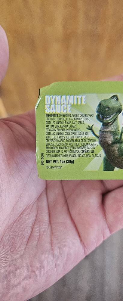 Toy Story Dynamite Sauce