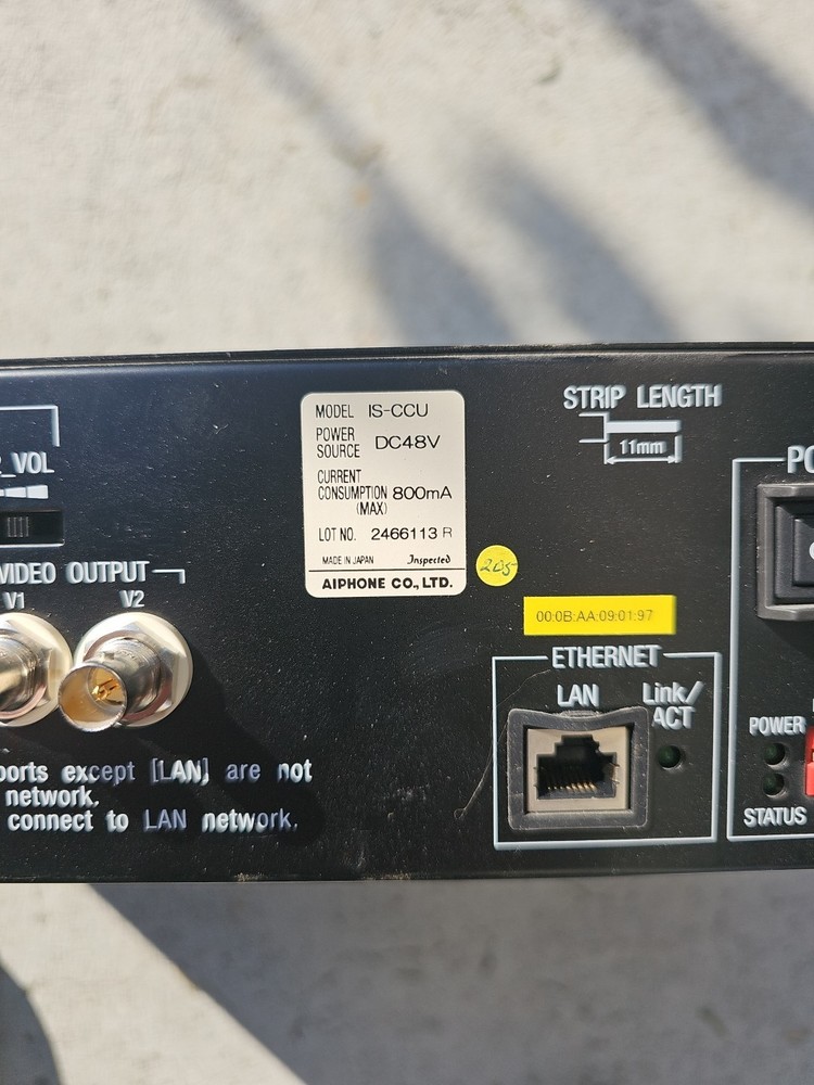 Aiphone IS-CCU Central Control unit connects 4 door stations & 4 master .