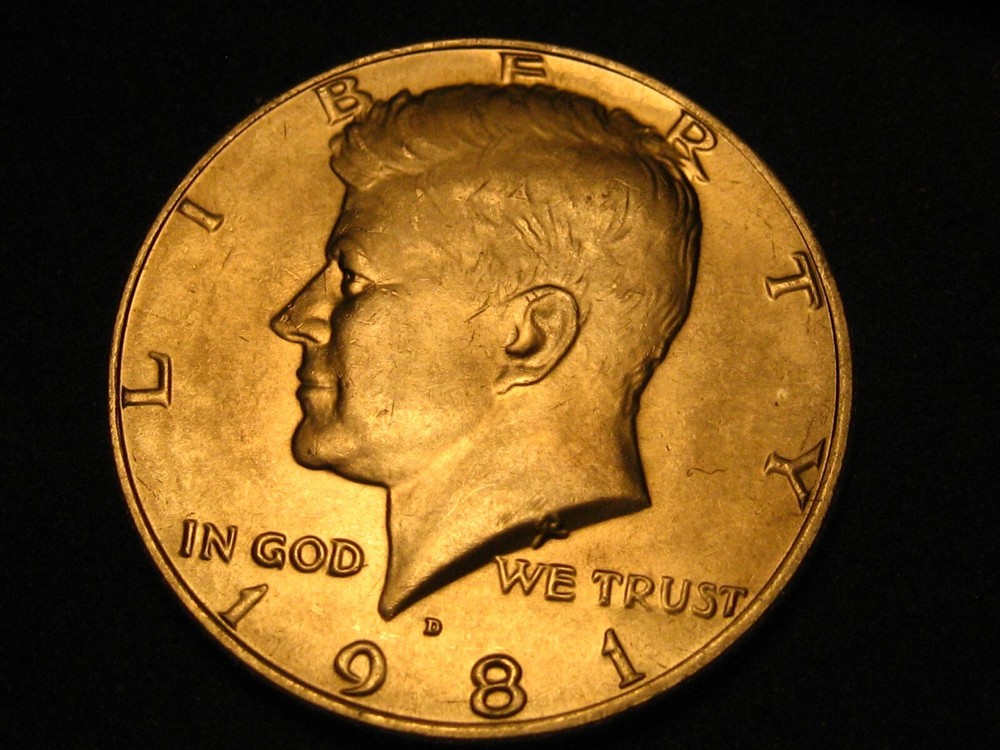 1981-D Kennedy Head Half Dollar BU