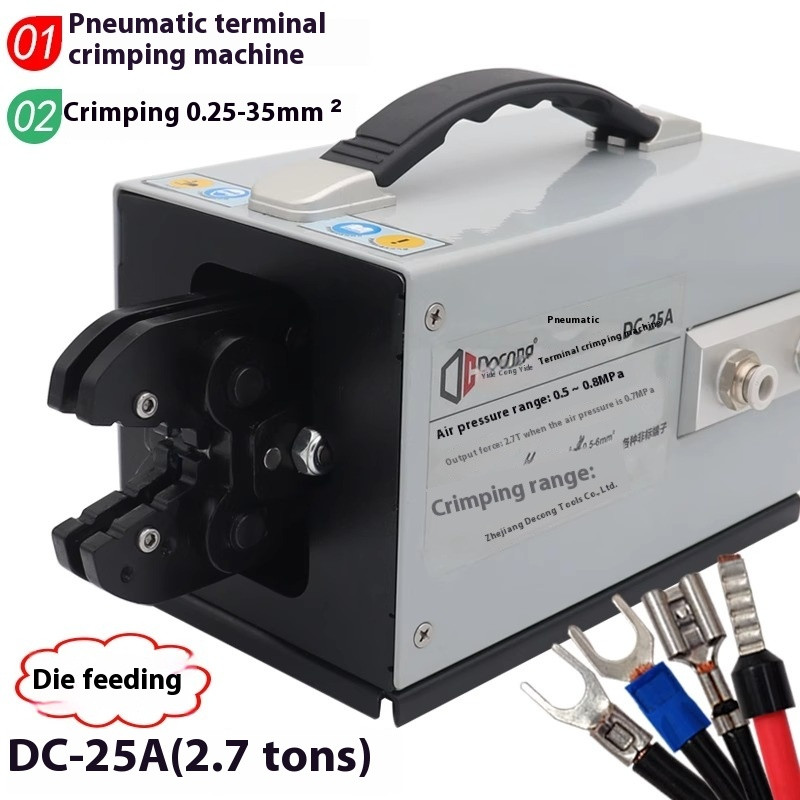 Pneumatic Terminal Wire Crimper Tools Cold Pressing Automatic Crimping Pliers