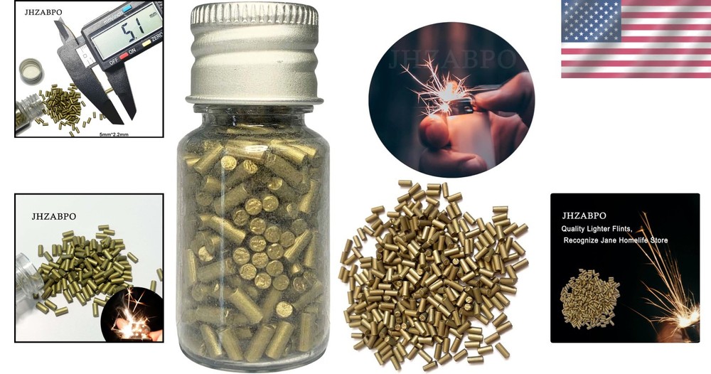 350-Pack Golden Lighter Flints - Universal Replacement for All Lighters