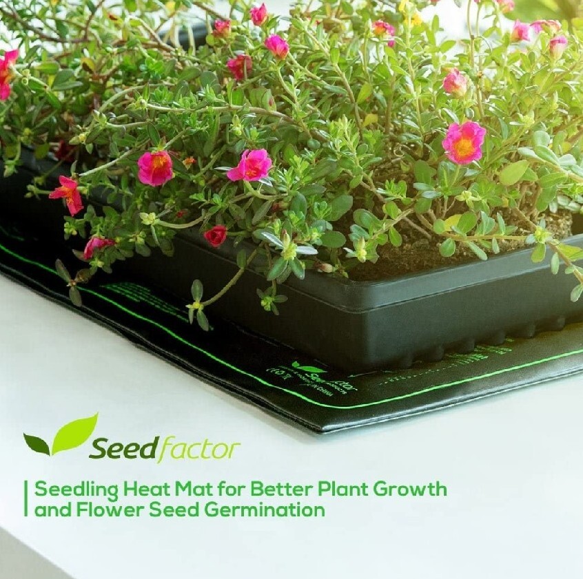 MET Certified Seedling Heat Mat, Seedfactor Waterproof Durable Germination...
