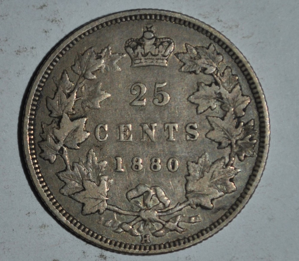 1880 CANADA 25 Cents {{{{4676