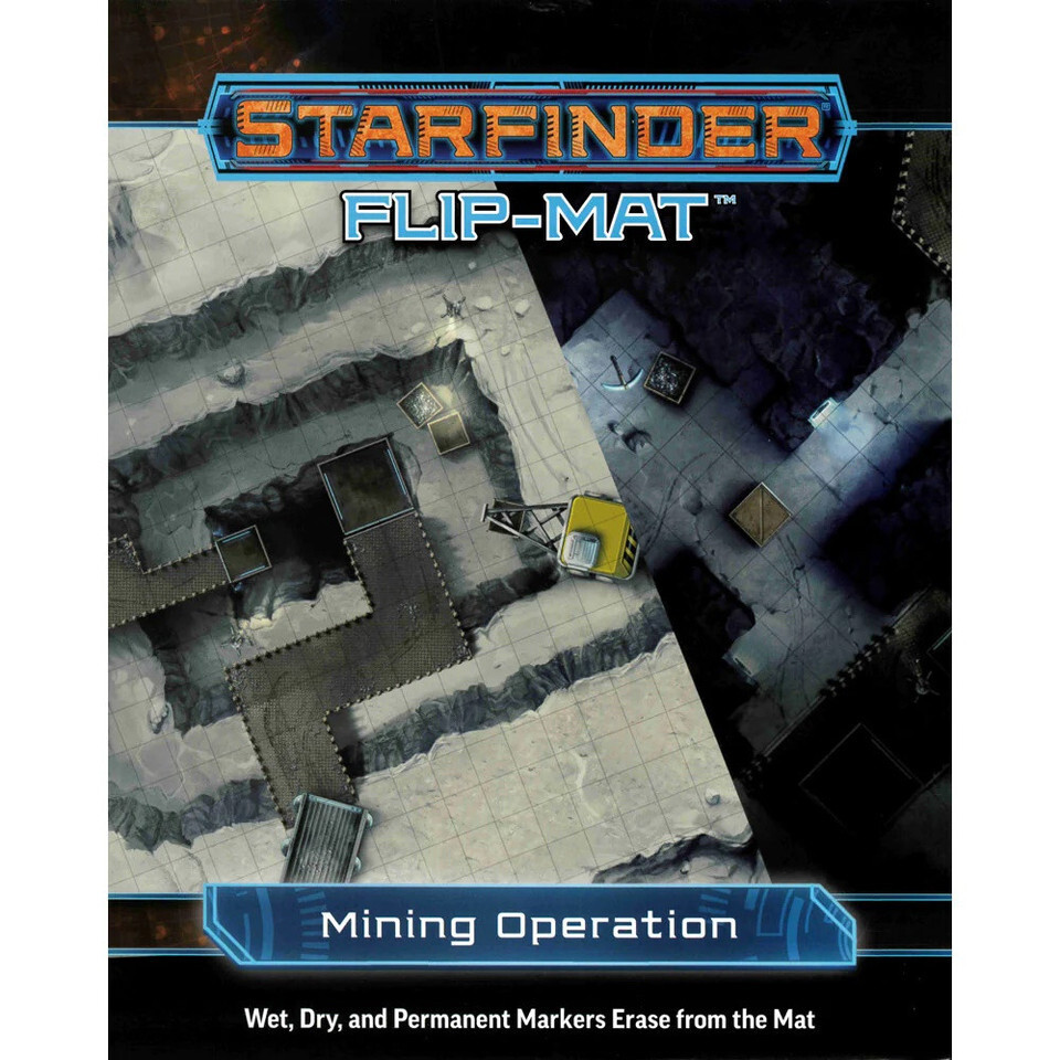 Starfinder Flip-Mat: Mining Operation RPG New!