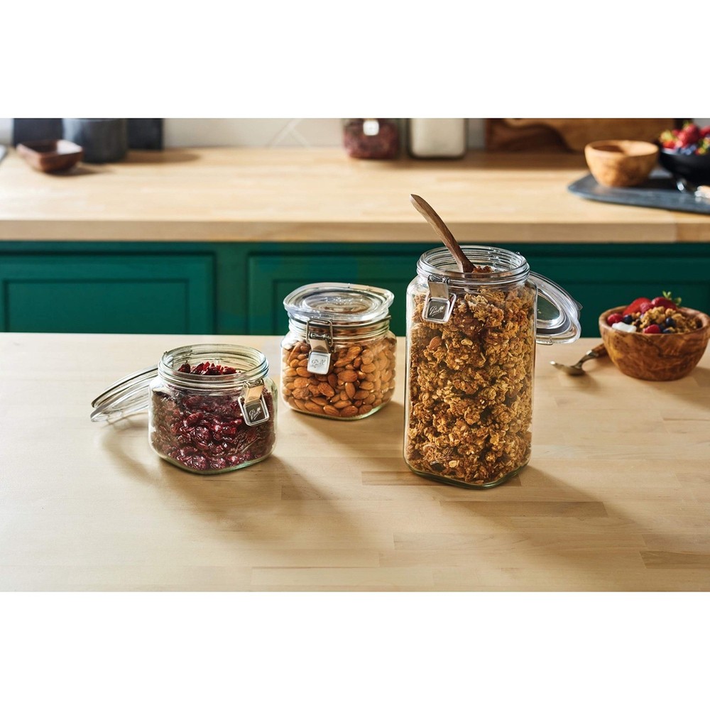 Storage Latch Jars, 3-Pack