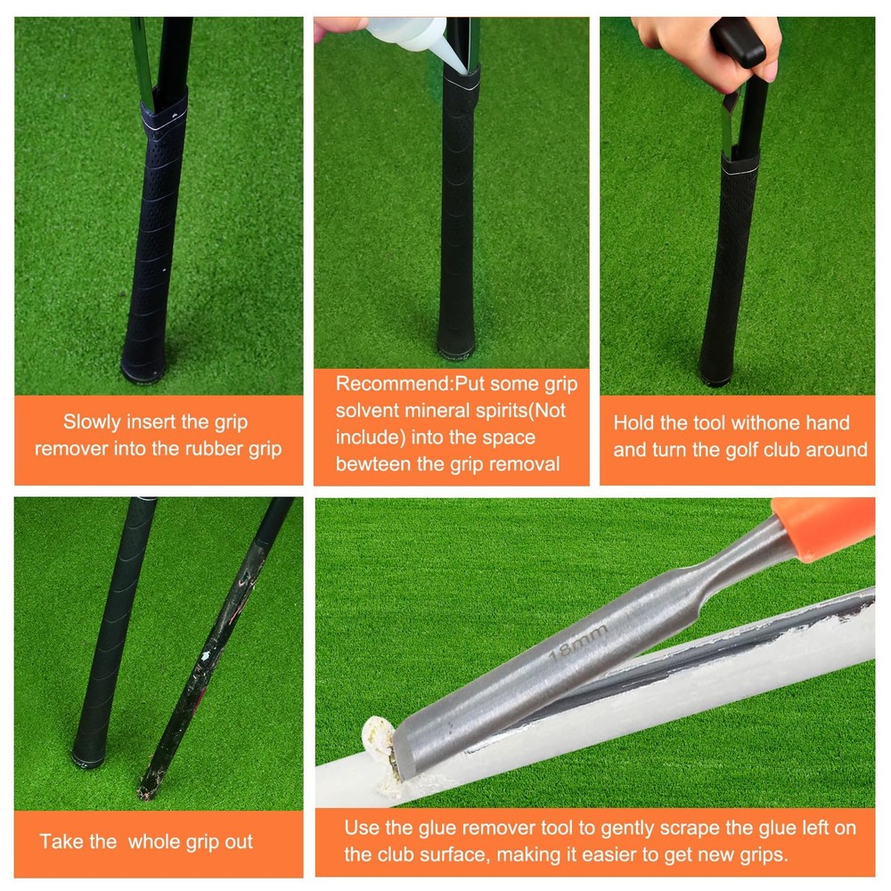 Golf Grip Tape Stripper Remover Tool & Removal - Grip...
