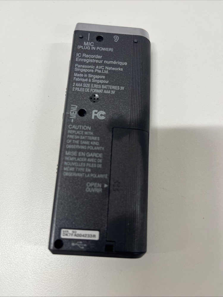 Panasonic RR-US450 Handheld IC Recorder - Tested
