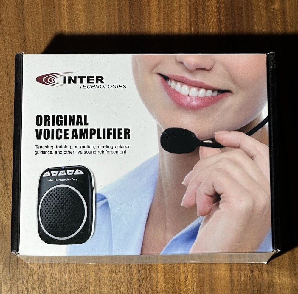Inter Technologies Original Voice Amplifier W/ Microphone For Teachers (BX28)
